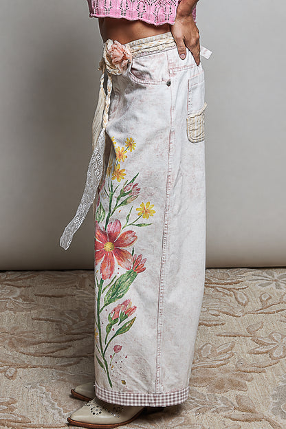 Printed Petals Pant